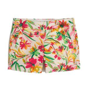 J. Crew Tropical Floral Printed 5" Shorts